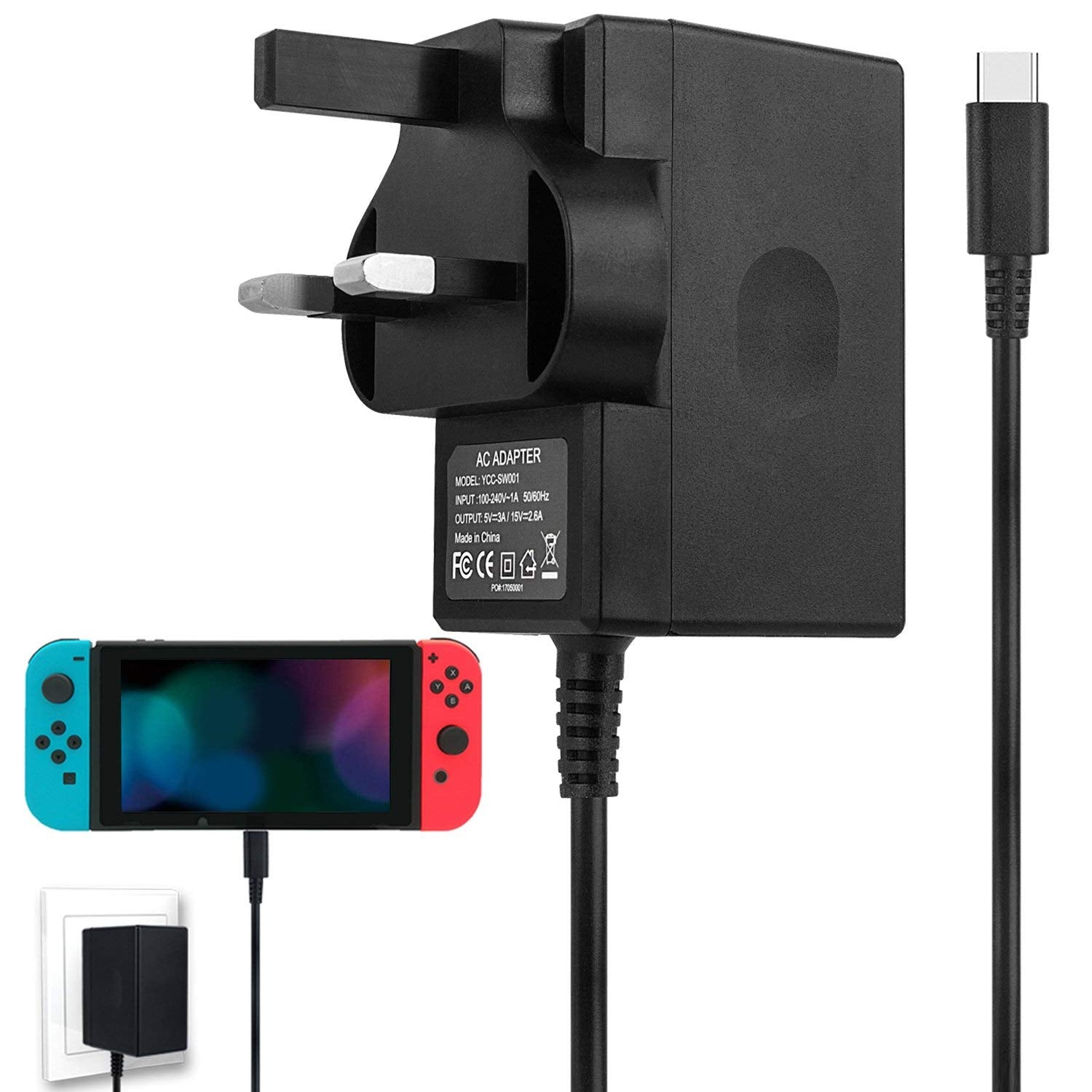 Buy Charger for Nintendo Switch,AC Adapter Compatible with Switch
